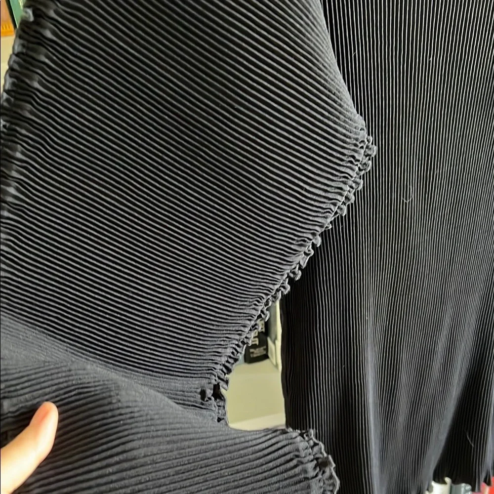 Toteme Black Gathered Azores Plisse Top xs - Picture 6 of 7